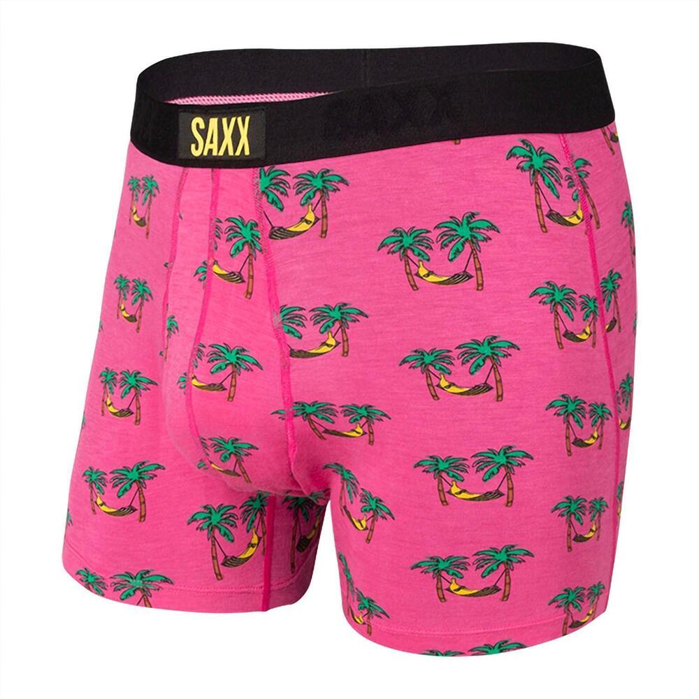 NEW SAXX men's ultra boxer brief in pink banana hammock